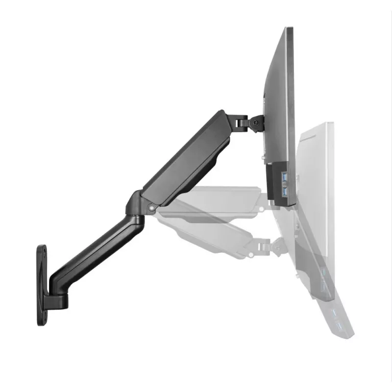 Techly ICA-LCD G112E περιστρεφόμενη βάση τοίχου με αμορτισέρ αερίου, για 1 οθόνη 17-32 ιντσών (43-81,3 cm), 9 kg