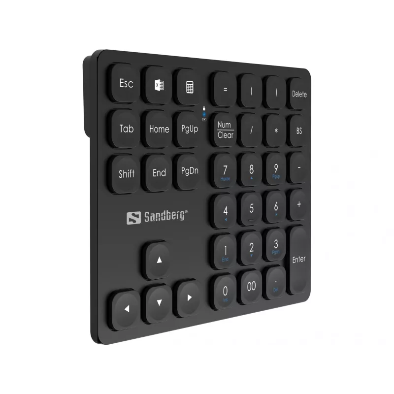 Αριθμητικό Πληκτρολόγιο Sandberg Wireless Numeric Keypad Pro Μεμβράνης 36 Πλήκτρων