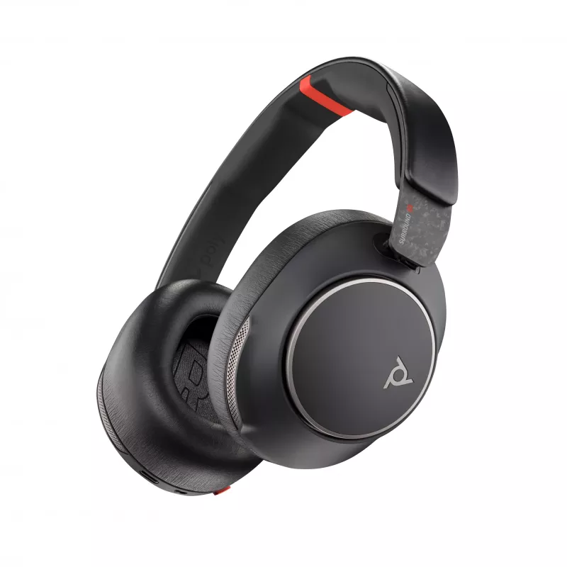 HP Poly Voyager Surround 85 UC USB-C Headset +USB-C/A Adapter +Σταθμός φόρτισης
