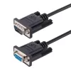 StarTech.com 3m RS232 σειριακό καλώδιο null modem, crossover σειριακό καλώδιο με θωράκιση Al-Mylar, καλώδιο σειριακής θύρας COM DB9 θηλυκό σε αρσενικό, συμβατό με συσκευές DTE, μαύρο, F/M