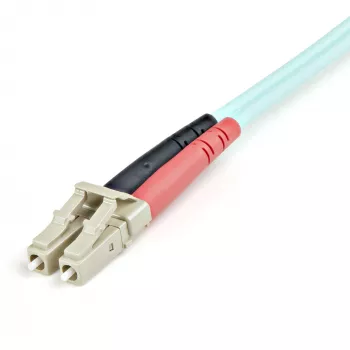 StarTech.com 1m (3ft) LC/UPC σε LC/UPC OM3 πολύτροπο καλώδιο οπτικών ινών, full duplex 50/125µm zipcord καλώδιο οπτικών ινών, 100G, χαμηλή εξασθένηση, LSZH καλώδιο patch οπτικών ινών
