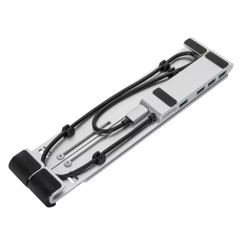 Targus AWU100205GL βάση φορητού υπολογιστή με USB hub 4 θυρών, 25,4–39,6 cm (10–15,6 ίντσες), ασημί