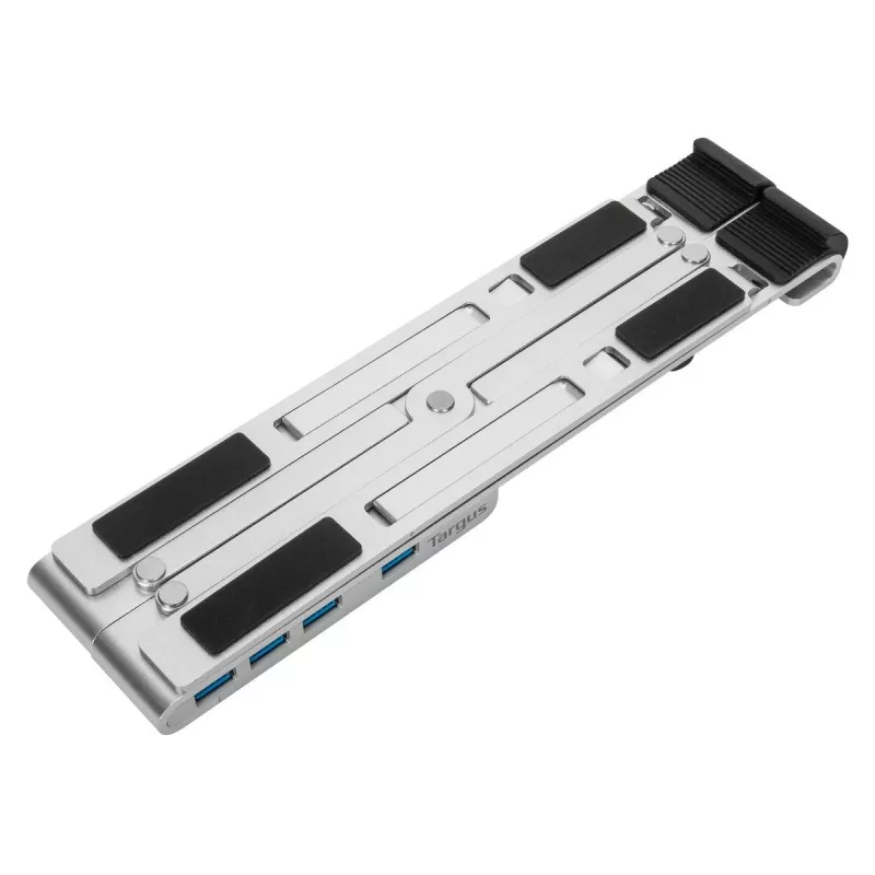 Targus AWU100205GL βάση φορητού υπολογιστή με USB hub 4 θυρών, 25,4–39,6 cm (10–15,6 ίντσες), ασημί