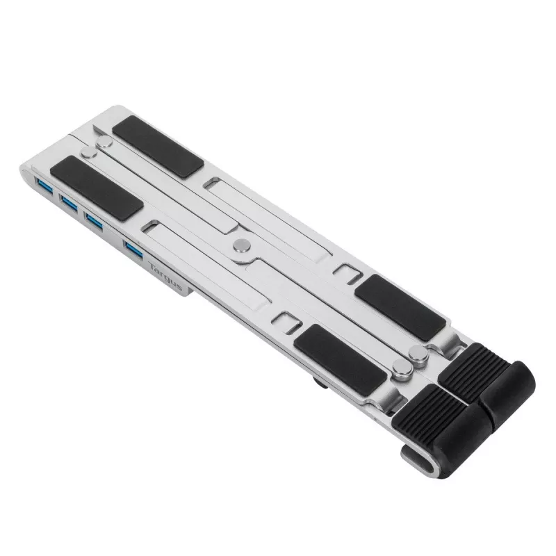 Targus AWU100205GL βάση φορητού υπολογιστή με USB hub 4 θυρών, 25,4–39,6 cm (10–15,6 ίντσες), ασημί