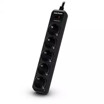 CyberPower B0520SC0-DE προστατευτικό υπέρτασης, 5 πρίζες Schuko AC, 1,8 m, μαύρο
