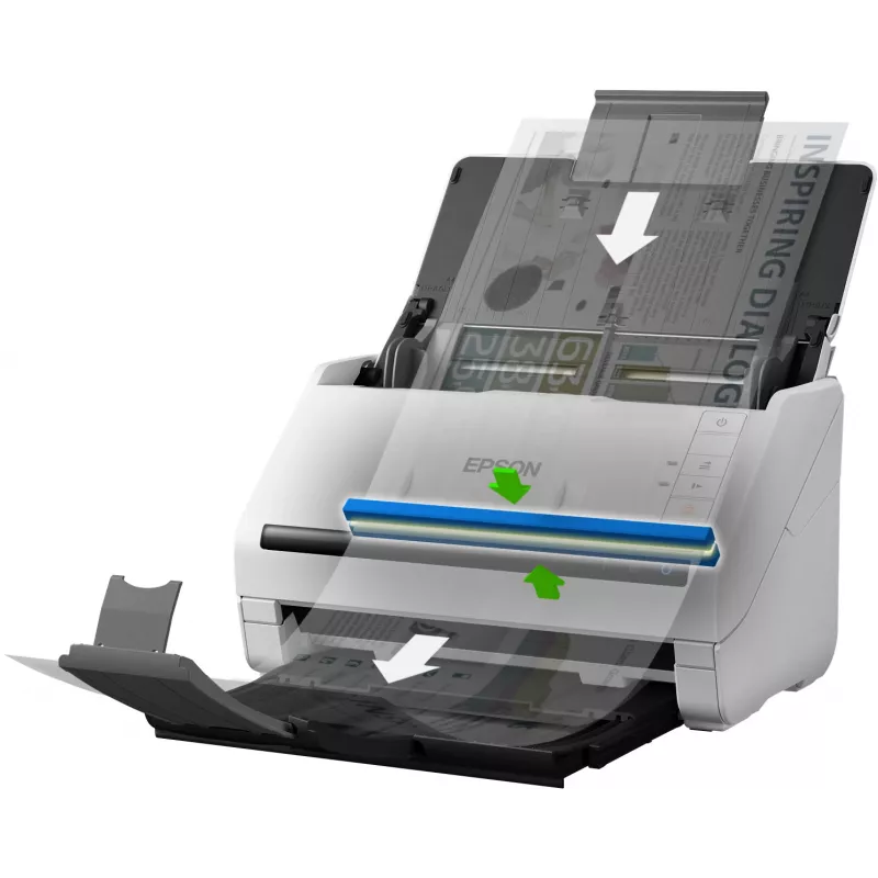 Epson WorkForce DS-530 II Σαρωτής με Τροφοδότη 600 x 600 DPI A4 Μαύρο, Λευκό