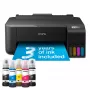 Εκτυπωτής Inkjet Epson EcoTank L1230 Έγχρωμος, 4 Μελανοδοχεία, A4, 5760x1440 DPI, Μαύρο
