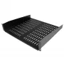 StarTech.com ράφι 2U για rack διακομιστή – καθολικός αεριζόμενος δίσκος cantilever για rack και ντουλάπα δικτύου 19 ιντσών – ανθεκτικός χάλυβας – αντοχή 23 kg – δίσκος βάθους 16 ιντσών, μαύρο