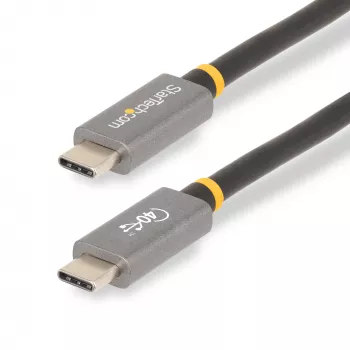 StarTech.com Καλώδιο USB4 1 m, πιστοποιημένο USB-IF καλώδιο USB-C, 40 Gbit/s, καλώδιο μεταφοράς δεδομένων USB Type-C, 100 W Power Delivery, 8K 60 Hz, συμβατό με Thunderbolt 4/3/USB 3.2
