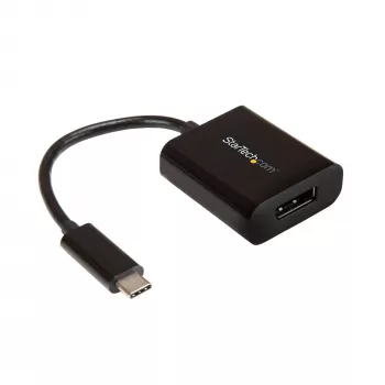 StarTech.com Προσαρμογέας USB-C σε DisplayPort - 4K 60Hz/8K 30Hz - προσαρμογέας USB Type-C σε DP 1.4 HBR2 dongle - συμπαγής μετατροπέας βίντεο οθόνης USB-C (DP Alt Mode) - συμβατός με Thunderbolt 3