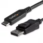 StarTech.com Καλώδιο USB-C σε DisplayPort 1.4 6ft/1.8m – 4K/5K/8K προσαρμογέας βίντεο USB Type-C σε DP 1.4 Alt Mode – HBR3/HDR/DSC – καλώδιο οθόνης DP 8K-60Hz για USB-C/Thunderbolt 3