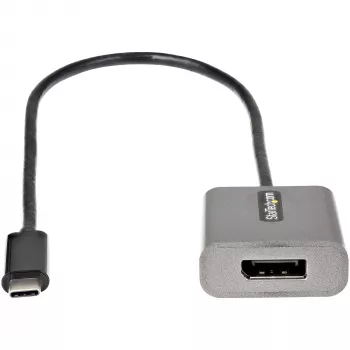 StarTech.com Προσαρμογέας USB-C σε DisplayPort – 8K/4K 60Hz προσαρμογέας USB-C σε DisplayPort 1.4 dongle – μετατροπέας βίντεο USB Type-C σε DP οθόνης – συμβατός με Thunderbolt 3 – με ενσωματωμένο καλώδιο 30 cm