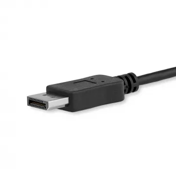 StarTech.com Καλώδιο USB-C σε DisplayPort 1.2 1m 4K 60Hz – καλώδιο προσαρμογέα USB-C σε DisplayPort – HBR2 – καλώδιο βίντεο USB Type-C DP Alt Mode σε DP οθόνης – λειτουργεί με Thunderbolt 3 – μαύρο