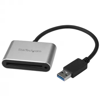 StarTech.com Αναγνώστης/Εγγραφέας καρτών USB 3.0 για κάρτες CFast 2.0, CFast, CFast 2.0, Μαύρο, Ασημί, 5000 Mbit/s, Αλουμίνιο, Δραστηριότητα, Τροφοδοσία, CE, FCC, RoHS, REACH