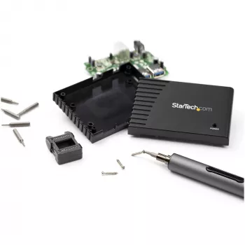 StarTech.com Σετ ηλεκτρικών κατασβιδιών ακριβείας 20-Bit - Φορητό/μίνι σετ κατασβιδιού με μπαταρία για επισκευές σε ηλεκτρονικά, φορητούς υπολογιστές, υπολογιστές, tablet & τηλέφωνα - Μαγνητικό - Ασύρματο