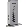 StarTech.com USB-C USB-A Dock - Υβριδική Universal USB 3.0 Docking Station για φορητό υπολογιστή USB-C ή USB-A - Dual-Monitor 4K 60Hz HDMI/DisplayPort - 6x USB-A, GbE - USB 3.1 Gen 1 - Windows/Mac