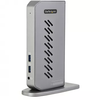 StarTech.com USB-C USB-A Dock - Υβριδική Universal USB 3.0 Docking Station για φορητό υπολογιστή USB-C ή USB-A - Dual-Monitor 4K 60Hz HDMI/DisplayPort - 6x USB-A, GbE - USB 3.1 Gen 1 - Windows/Mac