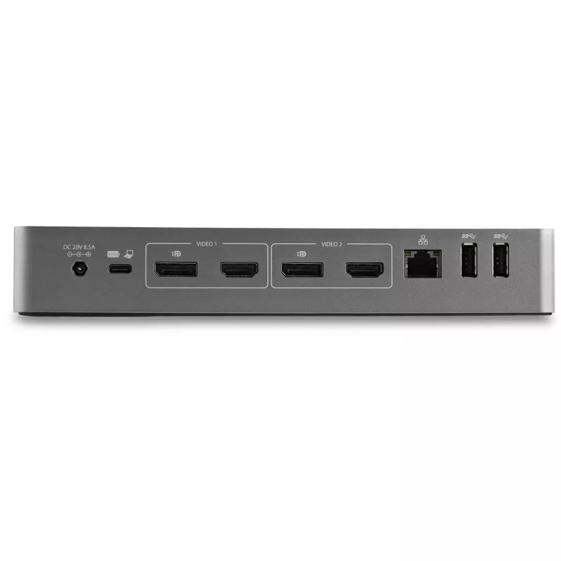 StarTech.com Universal Docking Station φορητού υπολογιστή, Υβριδικό USB-C & USB-A Dock, Dual 4K DP & HDMI, 100W PD, Mac / Windows / Chrome OS, 4x USB 5Gbps Hub, GbE