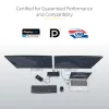 StarTech.com Universal Docking Station φορητού υπολογιστή, Υβριδικό USB-C & USB-A Dock, Dual 4K DP & HDMI, 100W PD, Mac / Windows / Chrome OS, 4x USB 5Gbps Hub, GbE