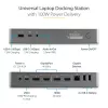 StarTech.com Universal Docking Station φορητού υπολογιστή, Υβριδικό USB-C & USB-A Dock, Dual 4K DP & HDMI, 100W PD, Mac / Windows / Chrome OS, 4x USB 5Gbps Hub, GbE