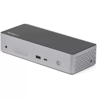 StarTech.com USB-C-Dock – 4K 60Hz Quad-Monitor DisplayPort & HDMI – Universal USB-C Docking Station με 100W Power Delivery – USB Hub με 1x USB Type-C & 3x USB-A, Ethernet, Ήχος