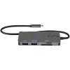 StarTech.com DKT30CHSDPD προσαρμογέας πολλαπλών θυρών USB-C mini dock, HDMI 4K, 100 W PD pass-through, υποδοχή SD/microSD, διανομέας USB 3.0 3 θυρών, σταθερό καλώδιο 30 cm