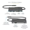 StarTech.com DKT30CHSDPD προσαρμογέας πολλαπλών θυρών USB-C mini dock, HDMI 4K, 100 W PD pass-through, υποδοχή SD/microSD, διανομέας USB 3.0 3 θυρών, σταθερό καλώδιο 30 cm