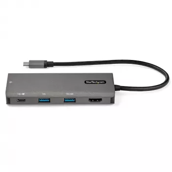 StarTech.com USB-C Multiport Adapter - 10 Gbit/s USB Type-C Mini-Dock με 4K 30 Hz HDMI - 100 W Power Delivery Pass-Through - 3-Port USB Hub, GbE - USB 3.1/3.2 Gen 2 Laptop Dock - 25,4 cm καλώδιο
