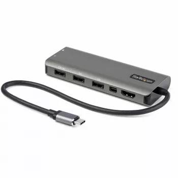 StarTech.com USB-C Multiport Adapter – USB-C σε HDMI ή Mini DisplayPort 4K 60Hz, 100W Power Delivery Pass-Through, 4-Port 10Gbps USB Hub – USB Type-C Mini-Dock – με 12 inch (30 cm) σταθερό καλώδιο