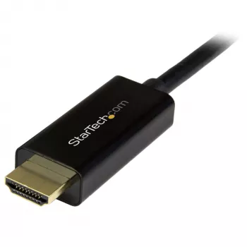 StarTech.com DP2HDMM2MB καλώδιο μετατροπέα DisplayPort σε HDMI, 2 m (6 ft), 4K, παθητικό, αρσενικό-αρσενικό, μαύρο