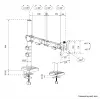 Neomounts DS60-600BL1 Βάση οθόνης 10-32 inch - Quick-Fix - 180°-Stopp