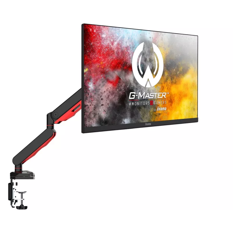 iiyama DSG3001C-R1 Βάση οθόνης/Βάση 76,2 cm (30 inch) Επιτραπέζιο Μαύρο, Κόκκινο