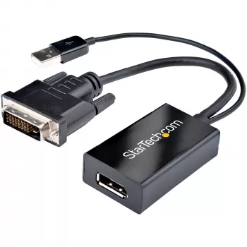 StarTech.com DVI σε DisplayPort Adapter – Τροφοδοσία USB – 1920 x 1200 – DVI σε DisplayPort Μετατροπέας – Adapter βίντεο – DVI-D σε DP