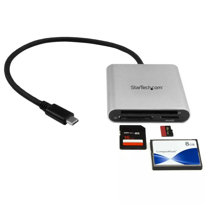 StarTech.com Πολυαναγνώστης/εγγραφέας καρτών USB 3.0 με USB-C - SD, microSD, CompactFlash