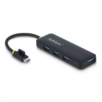 StarTech.com 4-Port USB-C hub, 5 Gbit/s, USB-C σε 4x USB-A, bus-powered, μικρό ταξιδιωτικό mini hub, Multi-Port USB 3.0 splitter, φορητό hub, προστασία υπερέντασης
