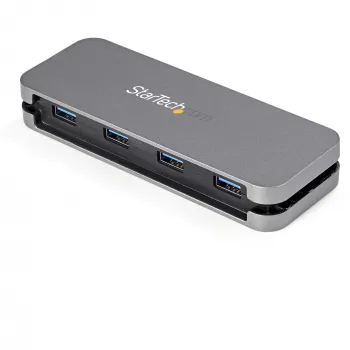 StarTech.com 4 Port USB 3.0 Hub - USB-A σε 4x USB-A - SuperSpeed 5Gbps φορητό USB 3.1 Gen 1 Type-A hub - USB-Bus-powered - Laptop/Desktop USB hub με μακρύ καλώδιο 28 cm & cable management~4 Port USB 3.0 Hub - USB-A σε 4x USB-A - SuperSpeed 5Gbps φορητό USB 3.2 Gen 1 Type-A hub - USB-Bus-powered - Laptop/Desktop USB hub με μακρύ καλώδιο 28 cm & cable management