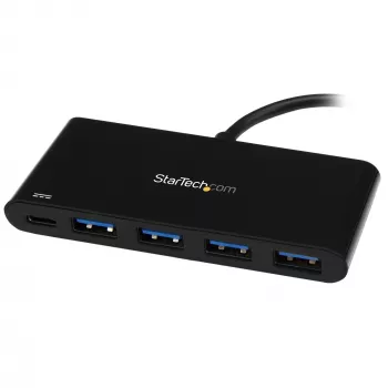 StarTech.com HB30C4AFPD διανομέας USB-C 4 θυρών, USB-C σε 4x USB-A, USB 3.0 SuperSpeed 5Gbps, Power Delivery 2.0