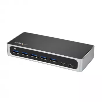 StarTech.com HB30C5A2CSC διανομέας USB-C 7 θυρών, USB-C σε 5x USB-A + 2x USB-C, USB 3.0, θύρα γρήγορης φόρτισης, με τροφοδοσία