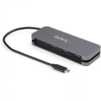 StarTech.com 4 Port USB C Hub - 3x USB-A/1x USB-C - 5Gbps USB 3.0 Type-C hub (3.2/3.1 Gen 1) - Bus-powered - Φορητό USB-C σε USB-A adapter hub - 28,5 cm (11,2 ίντσες) καλώδιο με cable management~4 Port USB C Hub - 3x USB-A/1x USB-C - USB 3.0 Type-C hub - USB 3.2 Gen 1 (5 Gbit/s) - Bus-powered - Φορητό USB-C σε USB-A adapter hub - 11,2 ίντσες (28,5 cm) καλώδιο με cable management
