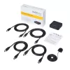 StarTech.com 4-σε-4 USB 3.0 περιφερειακό switch box, 5 Gbit/s, Micro-USB Type-B, Μαύρο, Πλαστικό, CE, FCC, REACH, 0 - 40 °C