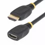 StarTech.com 2m HDMI 2.0 καλώδιο επέκτασης, High Speed HDMI-Port-Saver καλώδιο, 4K 60Hz, HDMI αρσενικό σε HDMI θηλυκό καλώδιο επέκτασης adapter, HDMI καλώδιο επέκτασης, M/F