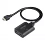 StarTech.com 2-Port HDMI splitter, 4K 60Hz HDMI 2.0 βίντεο, 4K HDMI splitter 1 In 2 Out, 1x2 HDMI Display/έξοδος splitter, HDR/HDCP, 50 cm ενσωματωμένο HDMI καλώδιο