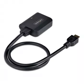 StarTech.com 2-Port HDMI splitter, 4K 60Hz HDMI 2.0 βίντεο, 4K HDMI splitter 1 In 2 Out, 1x2 HDMI Display/έξοδος splitter, HDR/HDCP, 50 cm ενσωματωμένο HDMI καλώδιο