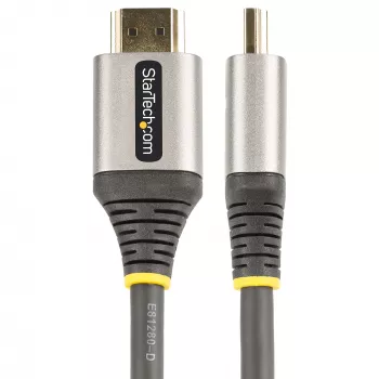 StarTech.com 16ft (5m) HDMI 2.1 καλώδιο 8K – Πιστοποιημένο Ultra-High-Speed-HDMI καλώδιο 48 Gbit/s – 8K 60Hz/4K 120Hz HDR10+ eARC – Ultra HD 8K HDMI καλώδιο – Monitor/TV/οθόνη – Εύκαμπτο TPE περίβλημα