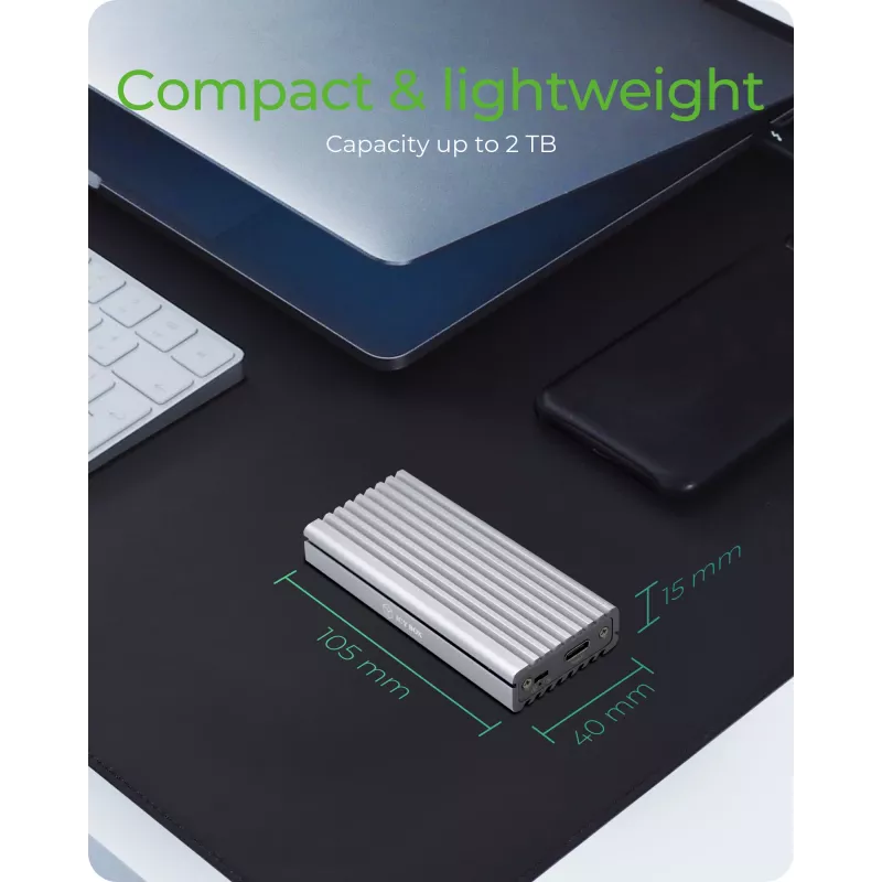 ICY BOX IB-1817Ma-C31 θήκη SSD Ασημί M.2
