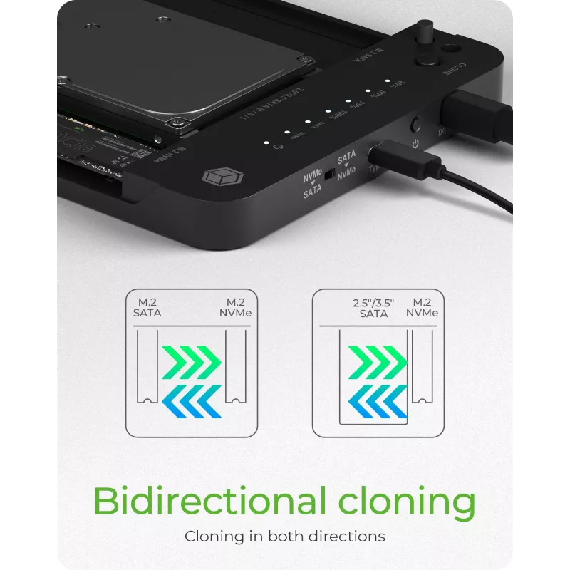 ICY BOX IB-2915MSCL-C31 USB 3.2 Gen 2 (3.1 Gen 2) Type-C Μαύρο