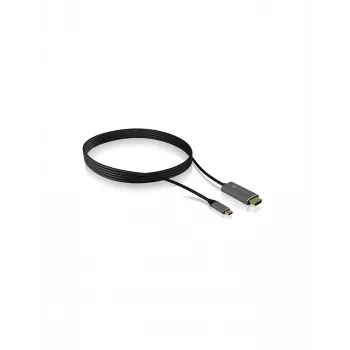 ICY BOX IB-CB020-C Καλώδιο HDMI 1,8 m HDMI Type-A (Standard) Μαύρο, Ασημί