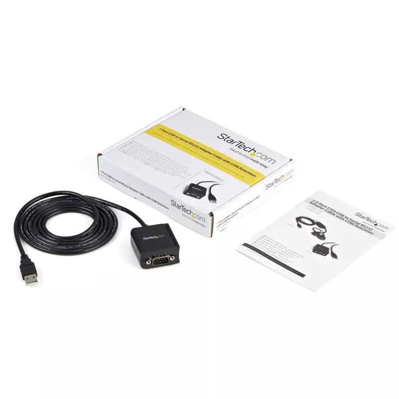 StarTech.com Καλώδιο προσαρμογέα 1 Θύρας FTDI USB σε Σειριακό RS232 με διατήρηση COM