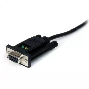 StarTech.com ICUSB232FTN καλώδιο προσαρμογέα USB σε σειριακό null modem RS232 DB9 DCE 1 θύρας, FTDI, USB 2.0, μαύρο