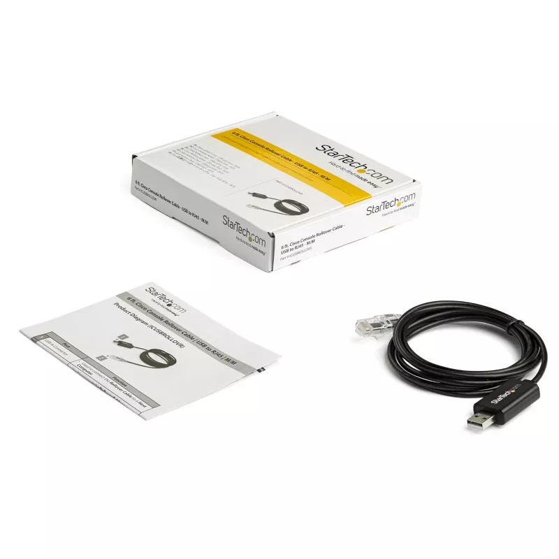 StarTech.com Καλώδιο κονσόλας Cisco USB 1,8 m – USB σε RJ45